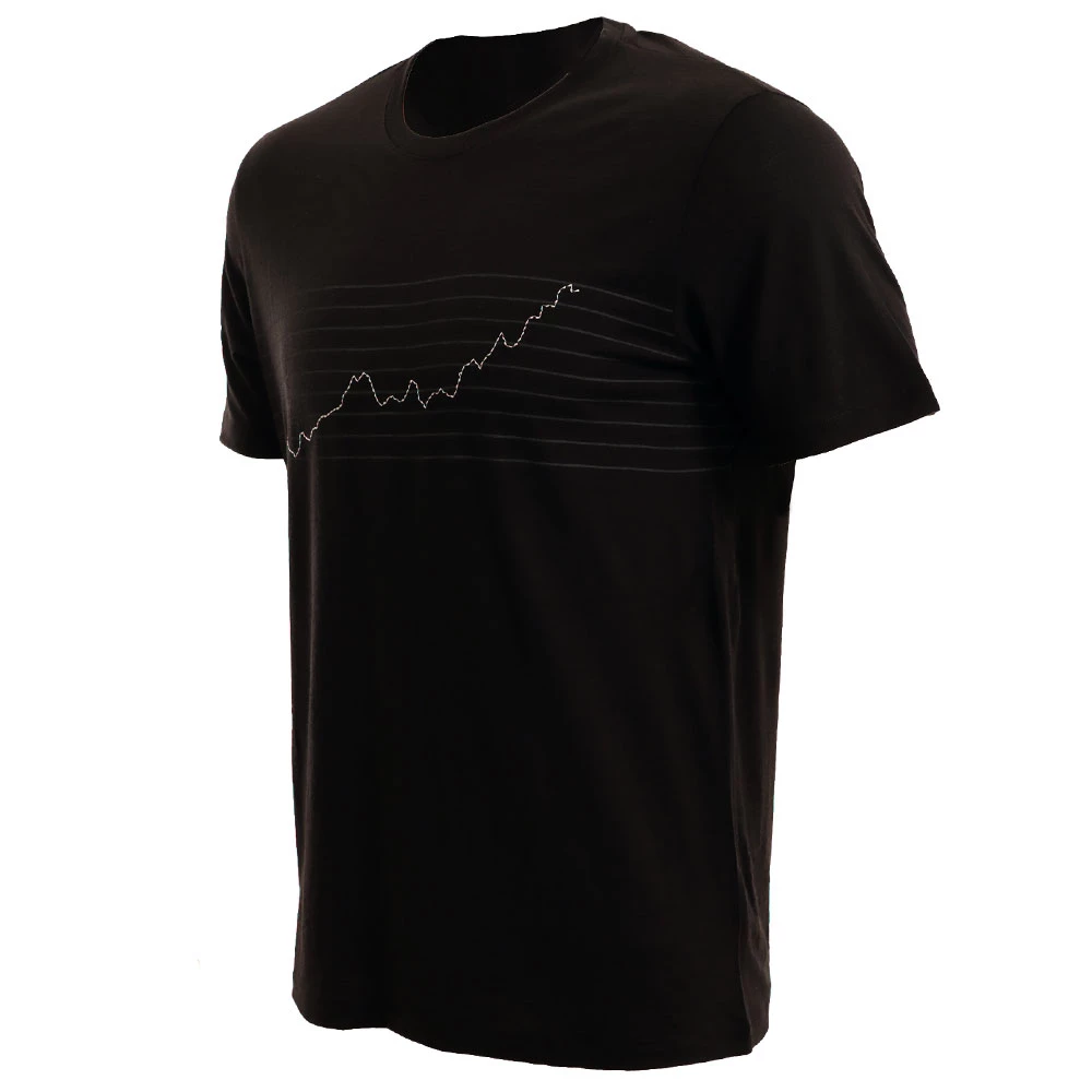 Icebreaker Merino Tech Lite Mens Short Sleeve Crewe T-Shirt Global Heat Index Black 3 Icebreaker Merino Tech Lite Mens Short Sleeve Crewe T-Shirt Global Heat Index Black