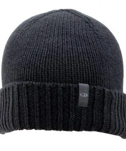 Icebreaker Merino Hybrid Vela Cuff Beanie Dark Grey