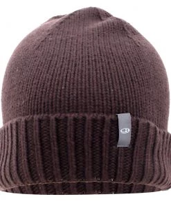 Icebreaker Merino Hybrid Vela Cuff Beanie Dark Brown