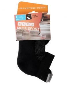 Icebreaker SS2022 Merino Multisport Light Micro Mens Socks Black XL