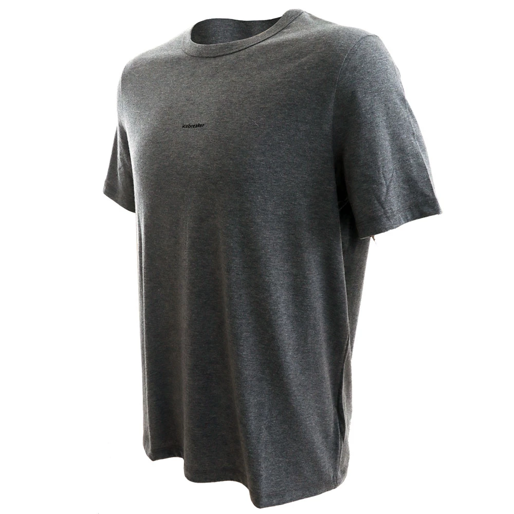 Icebreaker Merino Hybrid Central Mens T-Shirt Grey 3 Icebreaker Merino Hybrid Central Mens T-Shirt Grey