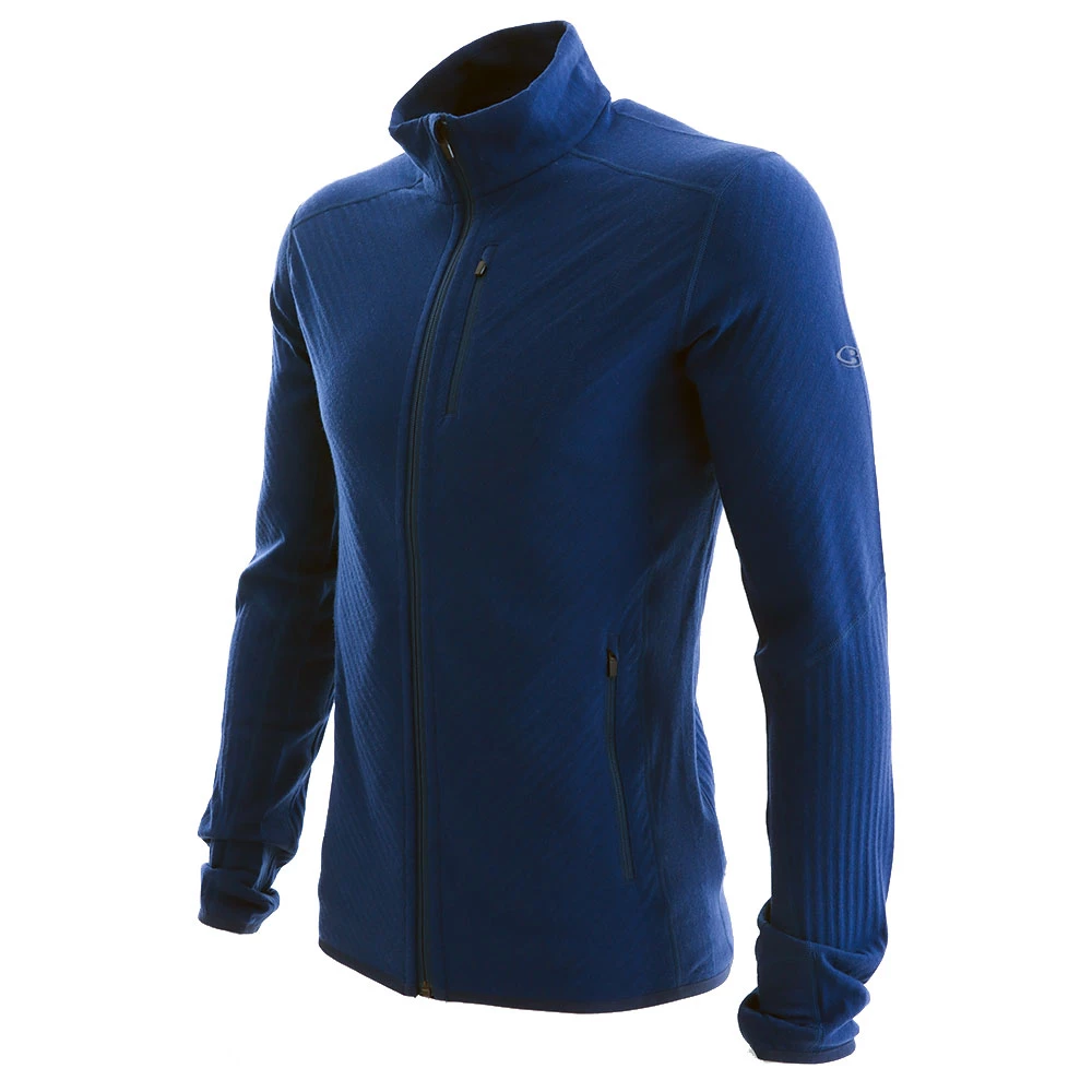 Icebreaker Merino Descender Mens LS Zip Jacket Royal Navy 3 Icebreaker Merino Descender Mens LS Zip Jacket Royal Navy