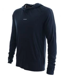 Icebreaker Cool-Lite Mens Long Sleeve Hoodie Black