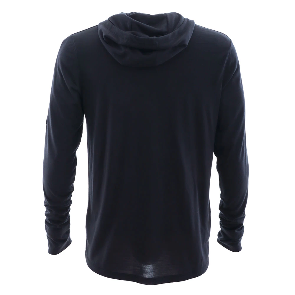 Icebreaker Cool-Lite Mens Long Sleeve Hoodie Black 4 Icebreaker Cool-Lite Mens Long Sleeve Hoodie Black - Image 2