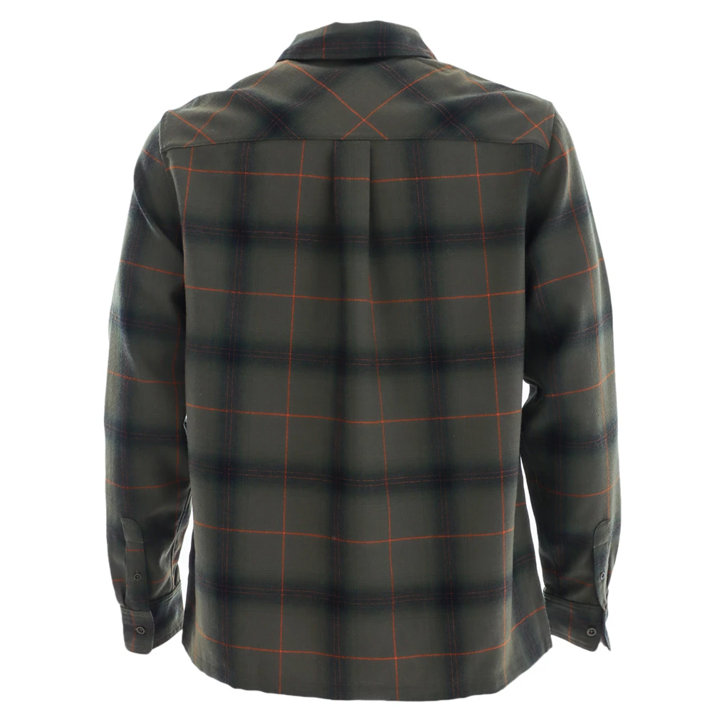 Icebreaker Dawnder LS Mens Plaid Flannel Shirt Green 4 Icebreaker Dawnder LS Mens Plaid Flannel Shirt Green - Image 2