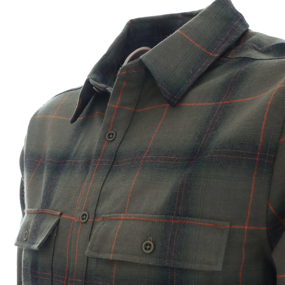 Icebreaker Dawnder LS Mens Plaid Flannel Shirt Green 5 Icebreaker Dawnder LS Mens Plaid Flannel Shirt Green - Image 3