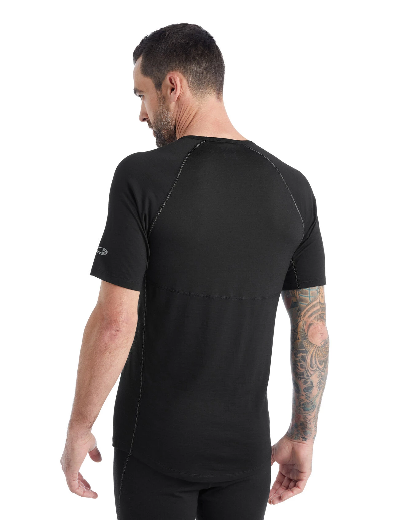Icebreaker Merino BodyfitZone 150 Mens Thermal T-Shirt Black 4 Icebreaker Merino BodyfitZone 150 Mens Thermal T-Shirt Black - Image 2