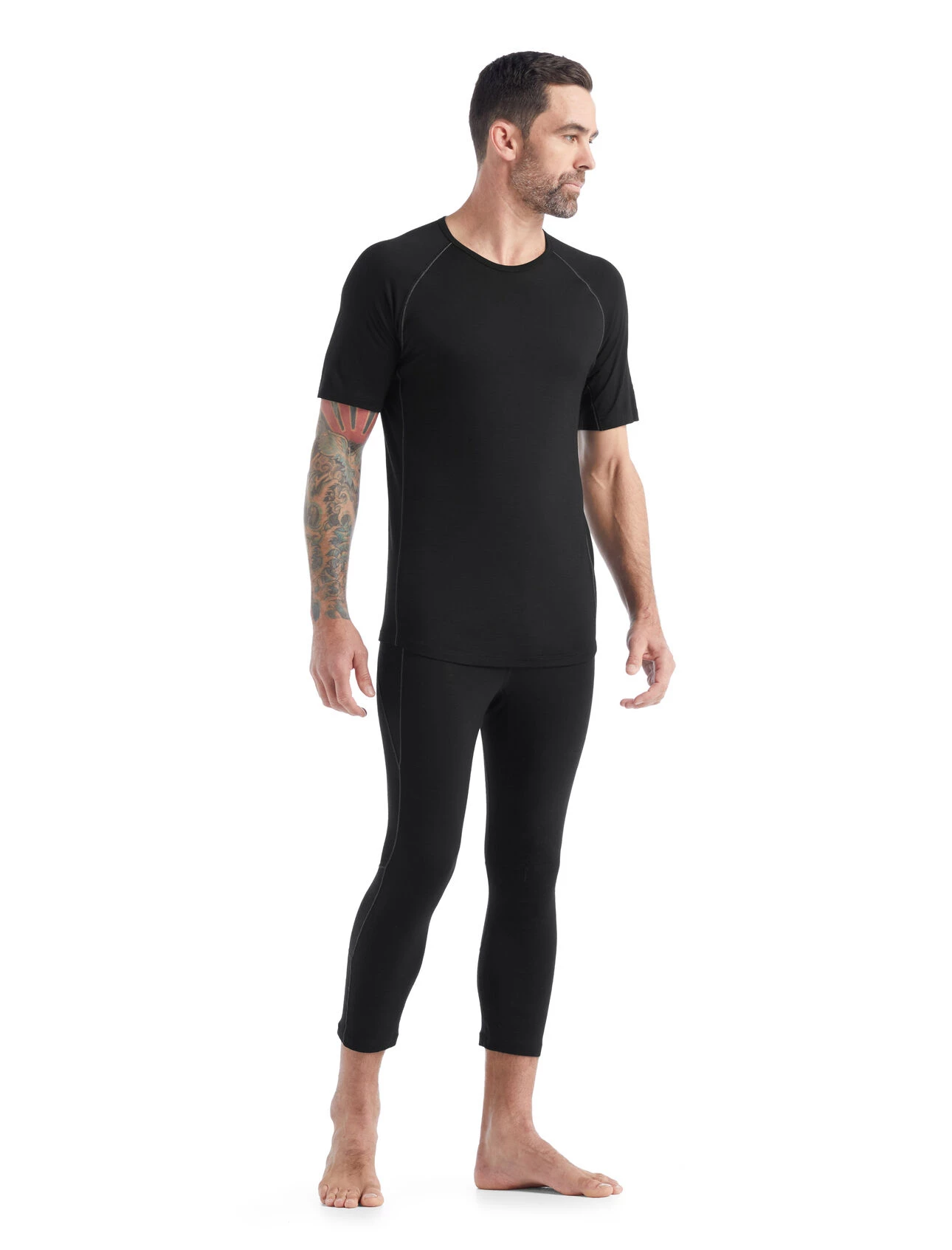 Icebreaker Merino BodyfitZone 150 Mens Thermal T-Shirt Black 5 Icebreaker Merino BodyfitZone 150 Mens Thermal T-Shirt Black - Image 3