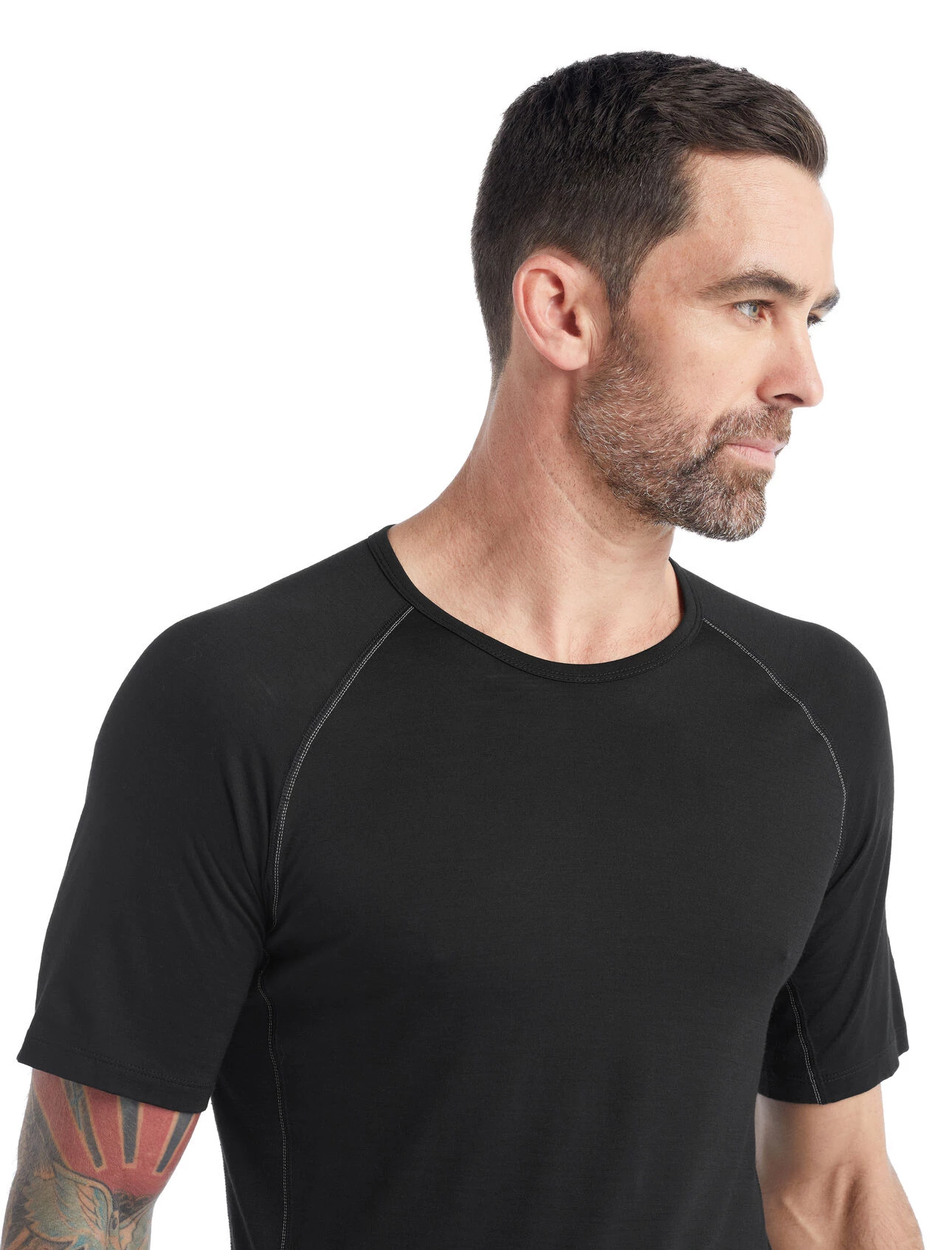 Icebreaker Merino BodyfitZone 150 Mens Thermal T-Shirt Black 6 Icebreaker Merino BodyfitZone 150 Mens Thermal T-Shirt Black - Image 4