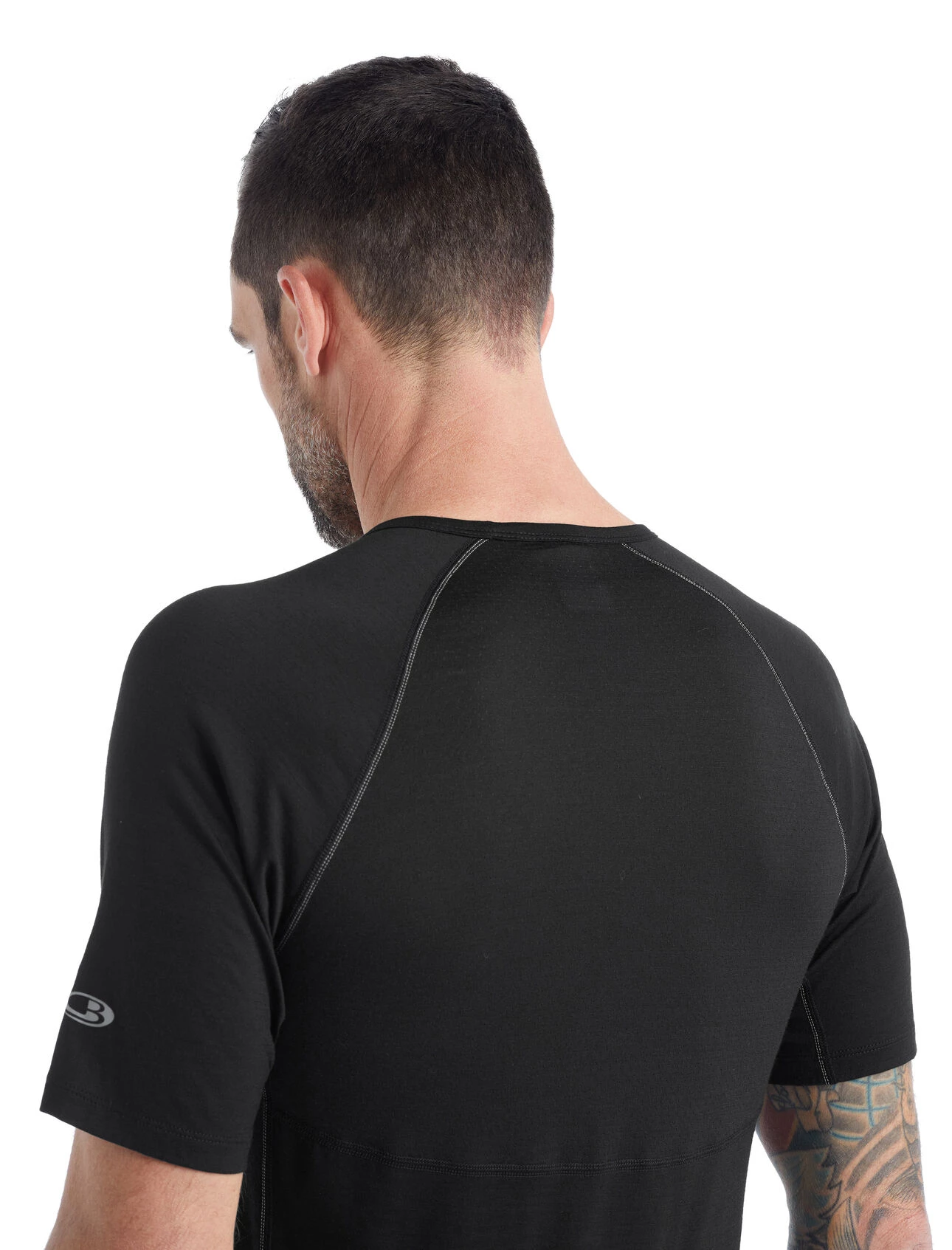 Icebreaker Merino BodyfitZone 150 Mens Thermal T-Shirt Black 7 Icebreaker Merino BodyfitZone 150 Mens Thermal T-Shirt Black - Image 5