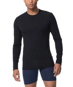 Icebreaker Merino Anatomica Mens Long Sleeve Shirt Black S