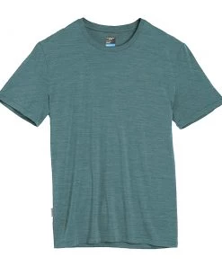 Icebreaker Mens Merino Cool-Lite Sphere Short Sleeve Crewe Canoe Heather M
