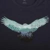 Icebreaker Merino Tech Lite Mens T-Shirt Wings Blue 2XL