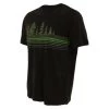 Icebreaker Mens Merino Tech Lite Short Sleeve Shirt Tree Line Black L