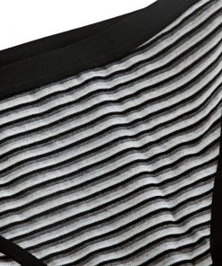 Icebreaker Womens Merino Siren Bikini Black/Snow/Stripe L -Cheap Icebreaker Shop 97074 04 n y 4