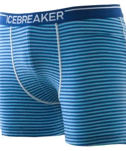 Icebreaker Mens Merino Anatomica Boxers Cobalt/Capri/Stripe 2XL -Cheap Icebreaker Shop 97839 04 n y 5