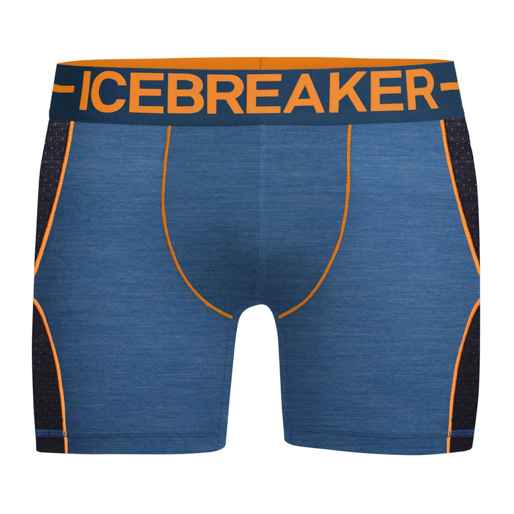 Icebreaker Mens Merino Hybrid Anatomica Zone Boxers Sea Blue Heather/Koi M 3 Icebreaker Mens Merino Hybrid Anatomica Zone Boxers Sea Blue Heather/Koi M