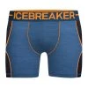 Icebreaker Mens Merino Hybrid Anatomica Zone Boxers Sea Blue Heather/Koi L -Cheap Icebreaker Shop boxer blue 1