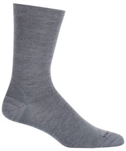Icebreaker Merino Lifestyle Fine Gauge Crew Socks Twister Heather/Black L/XL