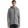 Icebreaker Merino Quantum III Mens LS Zip Hoodie Grey -Cheap Icebreaker Shop hoodie grey