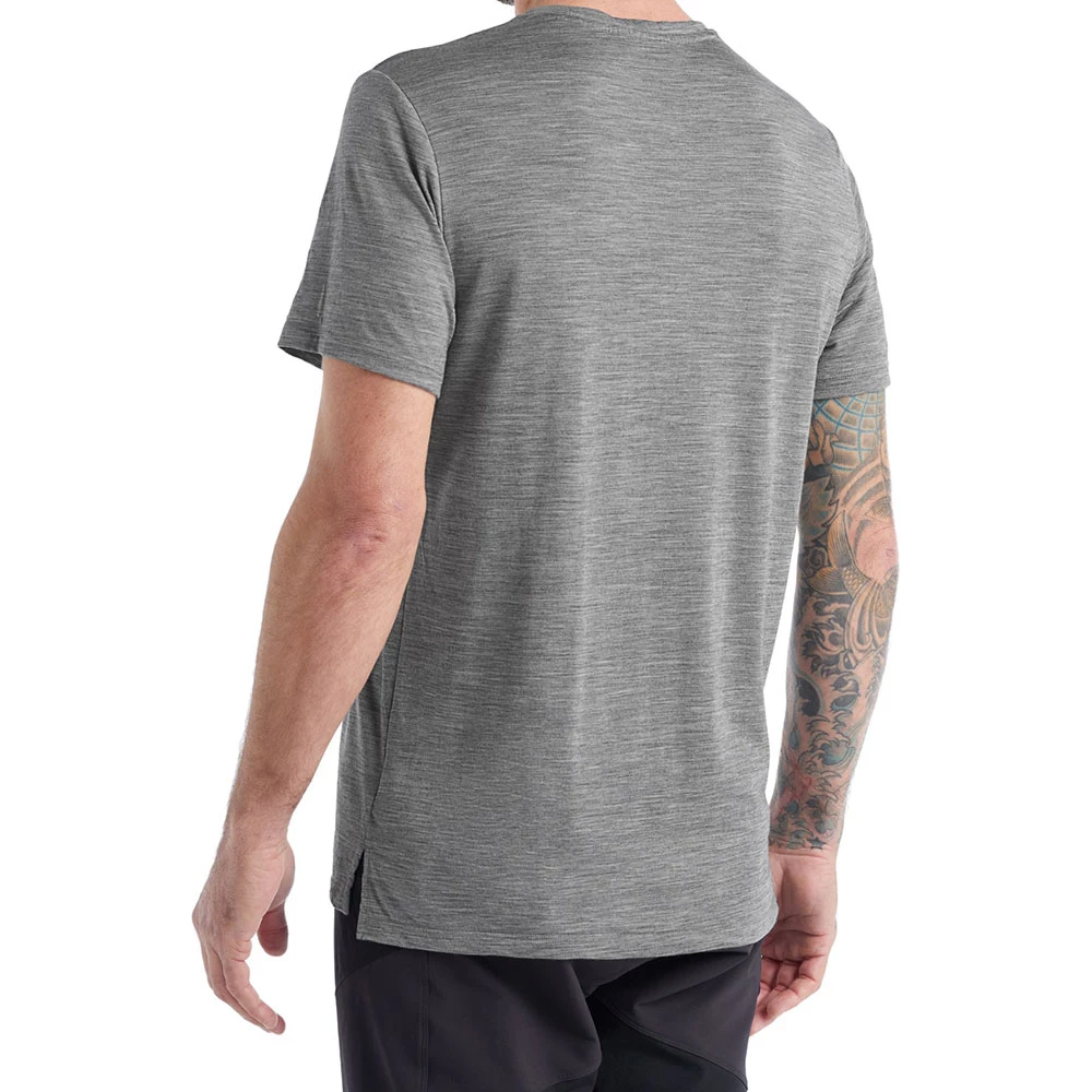 Icebreaker Merino Hybrid Sphere II Mens T-Shirt Grey 4 Icebreaker Merino Hybrid Sphere II Mens T-Shirt Grey - Image 2