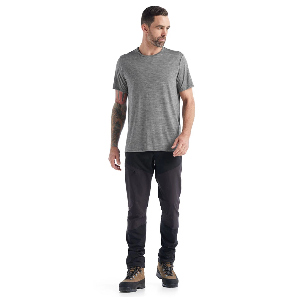 Icebreaker Merino Hybrid Sphere II Mens T-Shirt Grey 5 Icebreaker Merino Hybrid Sphere II Mens T-Shirt Grey - Image 3