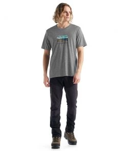 Icebreaker Merino Tech Lite II Mens T-Shirt Trailhead Metro Grey -Cheap Icebreaker Shop ib0a56cn016 4 1