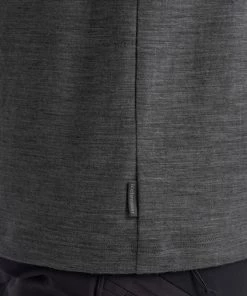 Icebreaker Merino Tech Lite II Mens T-Shirt Paddle Lines Grey -Cheap Icebreaker Shop ib0a56cy004 6