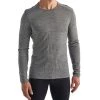 Icebreaker Merino 200 Oasis Mens Thermal Long Sleeve Shirt Grey -Cheap Icebreaker Shop ib0a59kt004 2