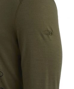 Icebreaker 200 Oasis LS Crewe Mens Top Travel Diaries Olive 9 Icebreaker 200 Oasis LS Crewe Mens Top Travel Diaries Olive -Cheap Icebreaker Shop ib0a59kx069 5
