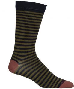 Icebreaker Merino Lifestyle Fine Gauge Crew Stripe Mens Socks