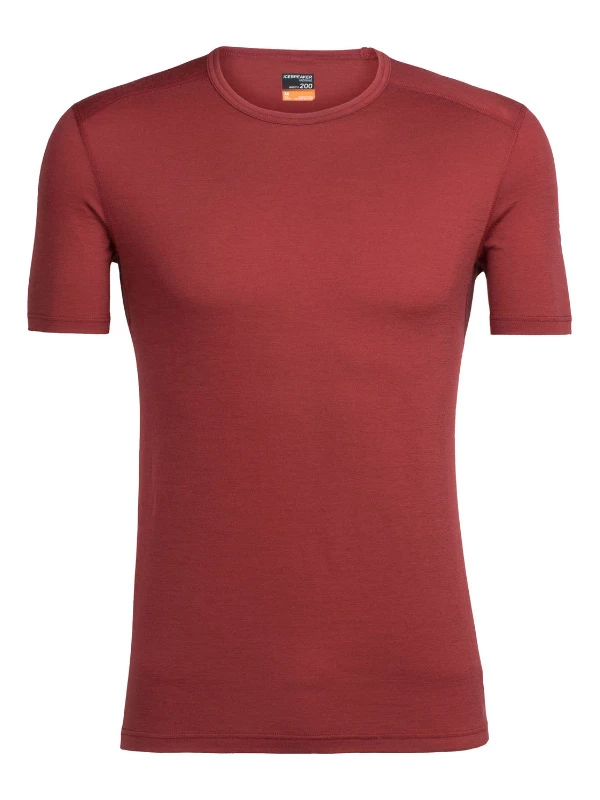 Icebreaker Mens Merino Oasis SS Crewe Vintage Red 2XL 3 Icebreaker Mens Merino Oasis SS Crewe Vintage Red 2XL