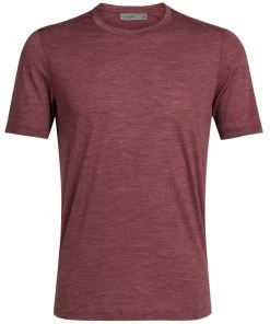 Icebreaker Merino Hybrid Sphere Mens T-Shirt Light Red L