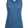 Icebreaker Womens Merino Hybrid Sphere Tank Prussian Blue Heather M -Cheap Icebreaker Shop tank prussian 1