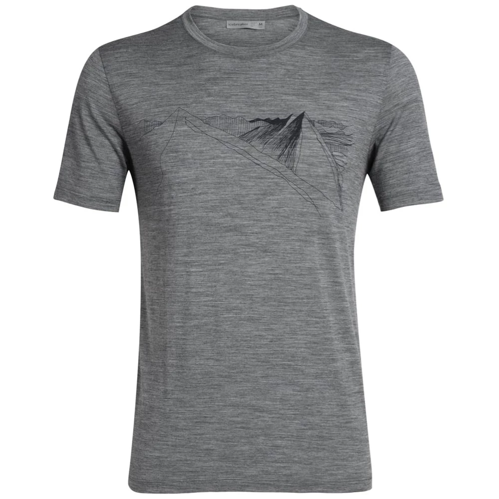 Icebreaker Merino Tech Lite Mens T-Shirt Peak In Reach Gritstone Heather 2XL 3 Icebreaker Merino Tech Lite Mens T-Shirt Peak In Reach Gritstone Heather 2XL