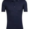 Icebreaker Merino Tech Lite Mens Polo Shirt Navy Medium 2 Icebreaker Merino Tech Lite Mens Polo Shirt Navy Medium -Cheap Icebreaker Shop techlite ss polo navy