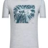 Icebreaker Mens Merino Tech Lite Crewe Shirt Tree Top Logo Blizzard Heather L -Cheap Icebreaker Shop tree top blizzard heather 1